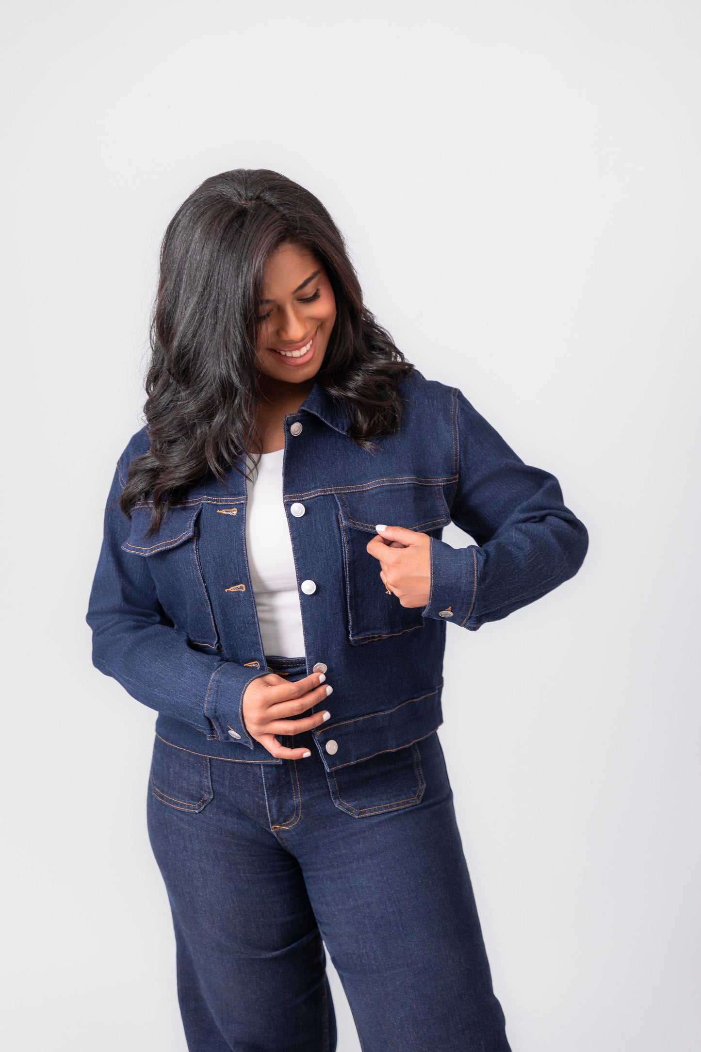 Denim Jacket w Sophisticated Finish 5