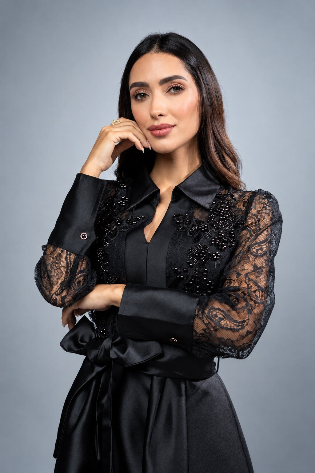 Midnight Grace Lace Dress 3