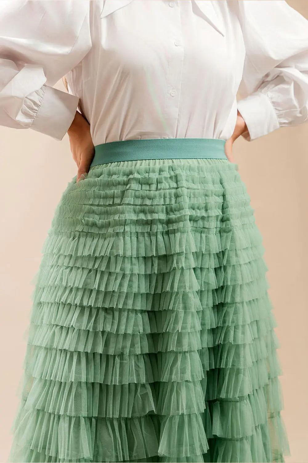 Layered Tulle Skirt Fine Modesty  Fine Modesty
