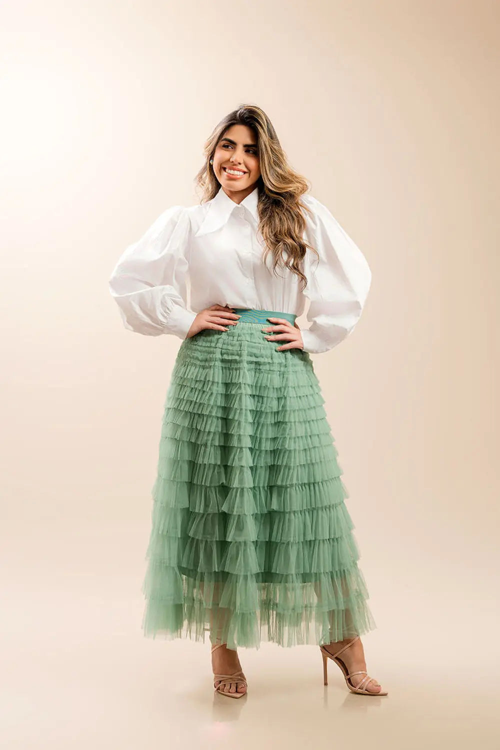 Layered Tulle Skirt Fine Modesty  Fine Modesty