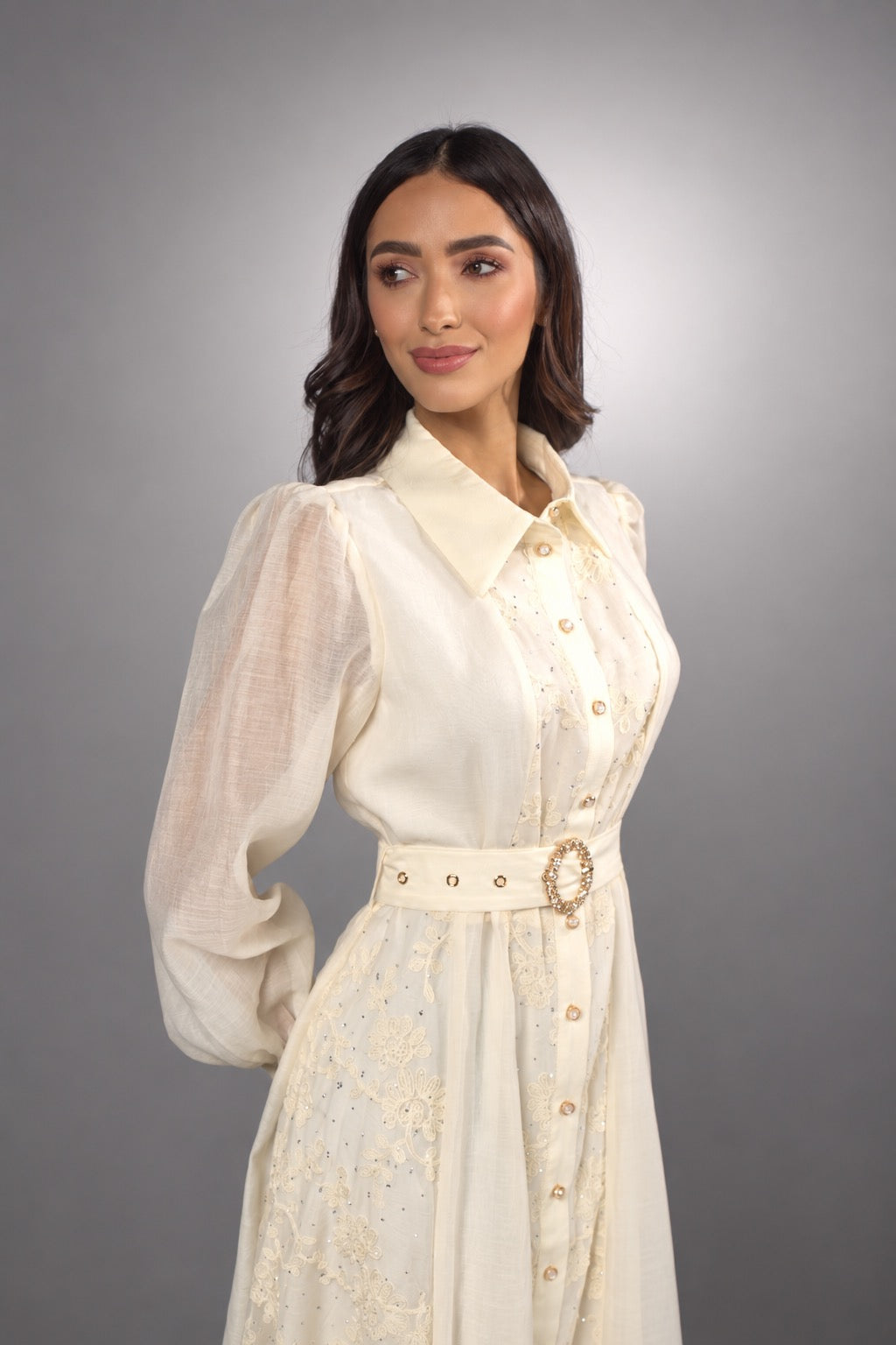 Beloved Embroidered Midi Dress 1