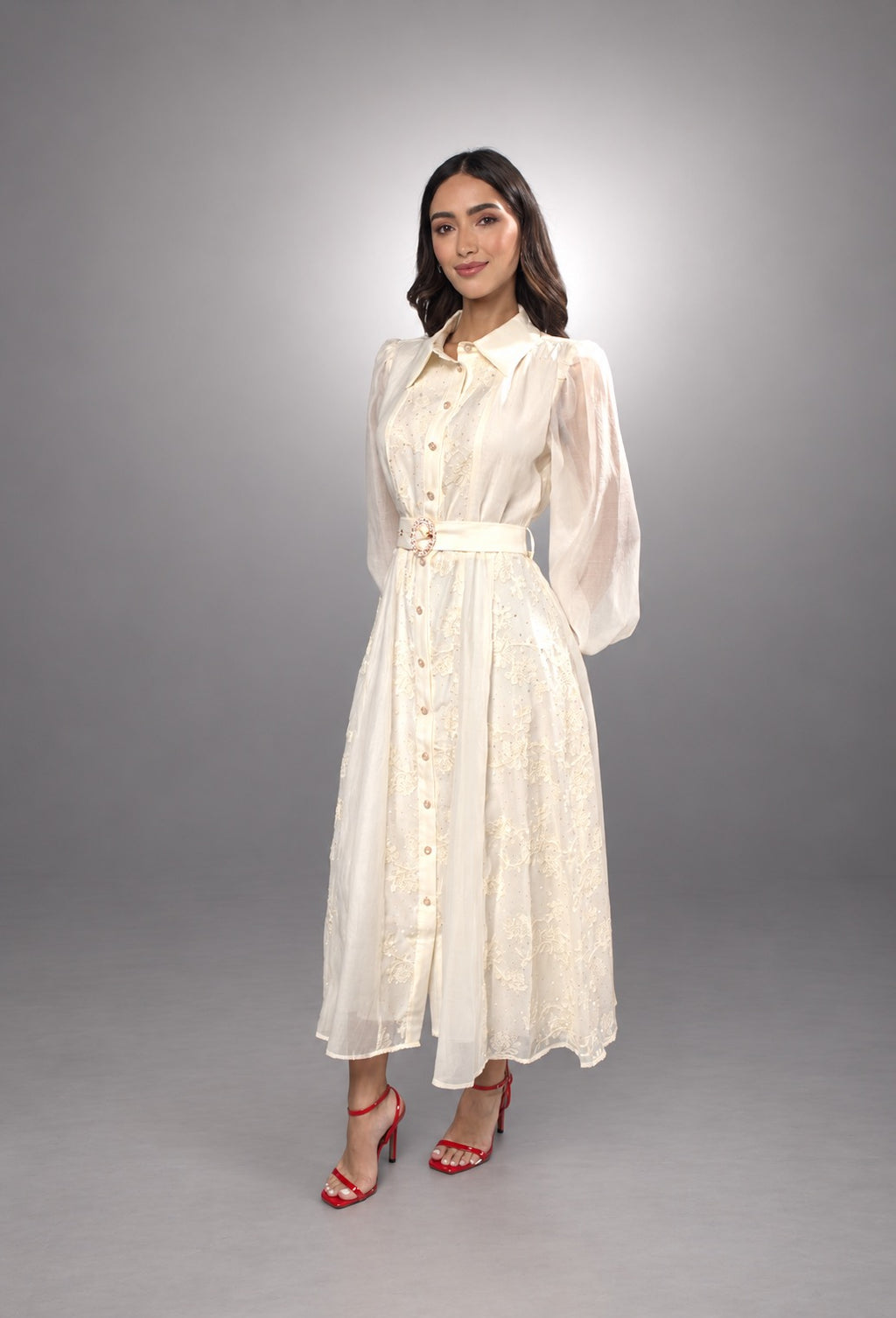 Beloved Embroidered Midi Dress 4