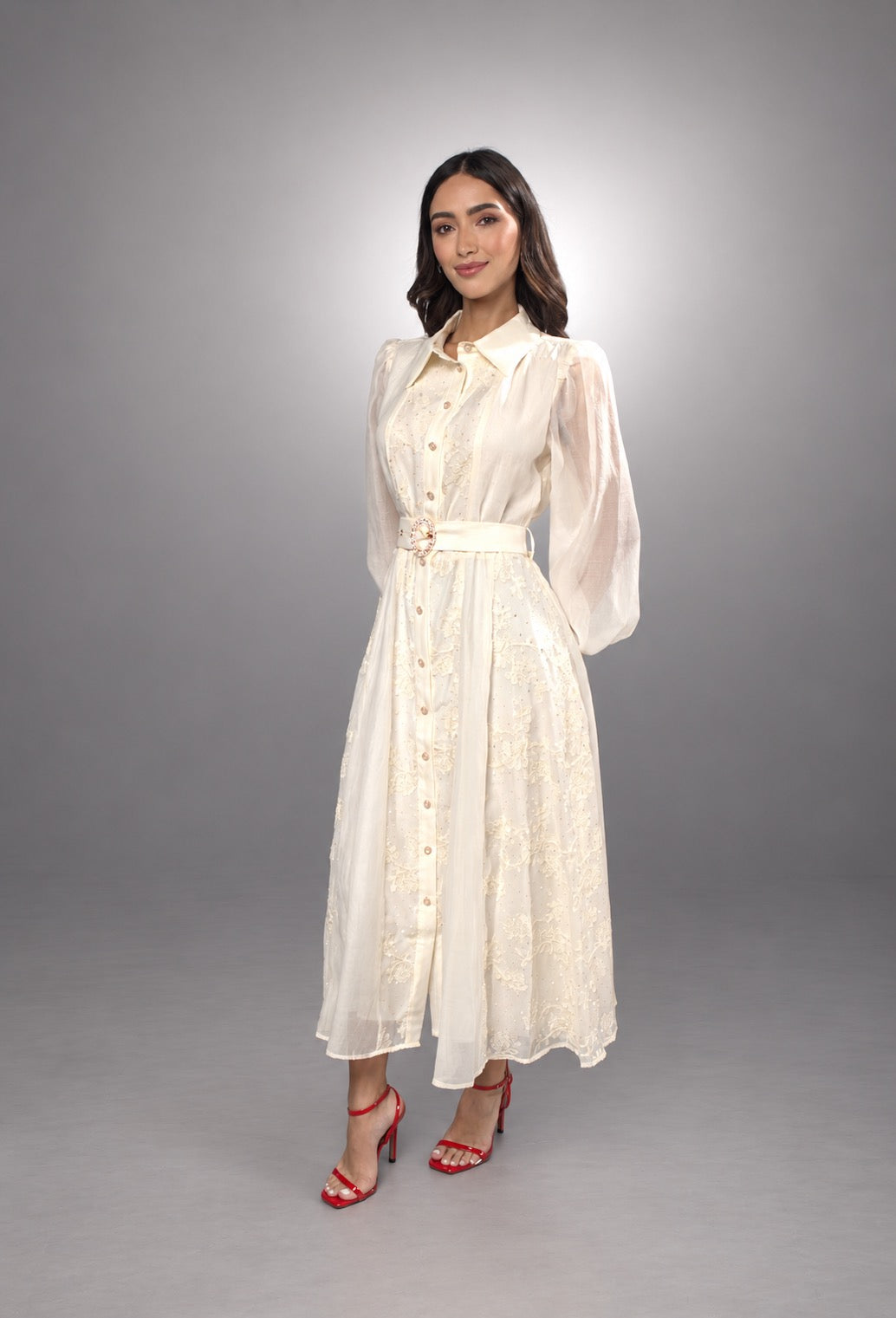 Beloved Embroidered Midi Dress 4