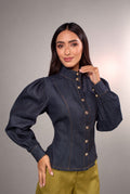 Blossom Denim Peplum Top 3