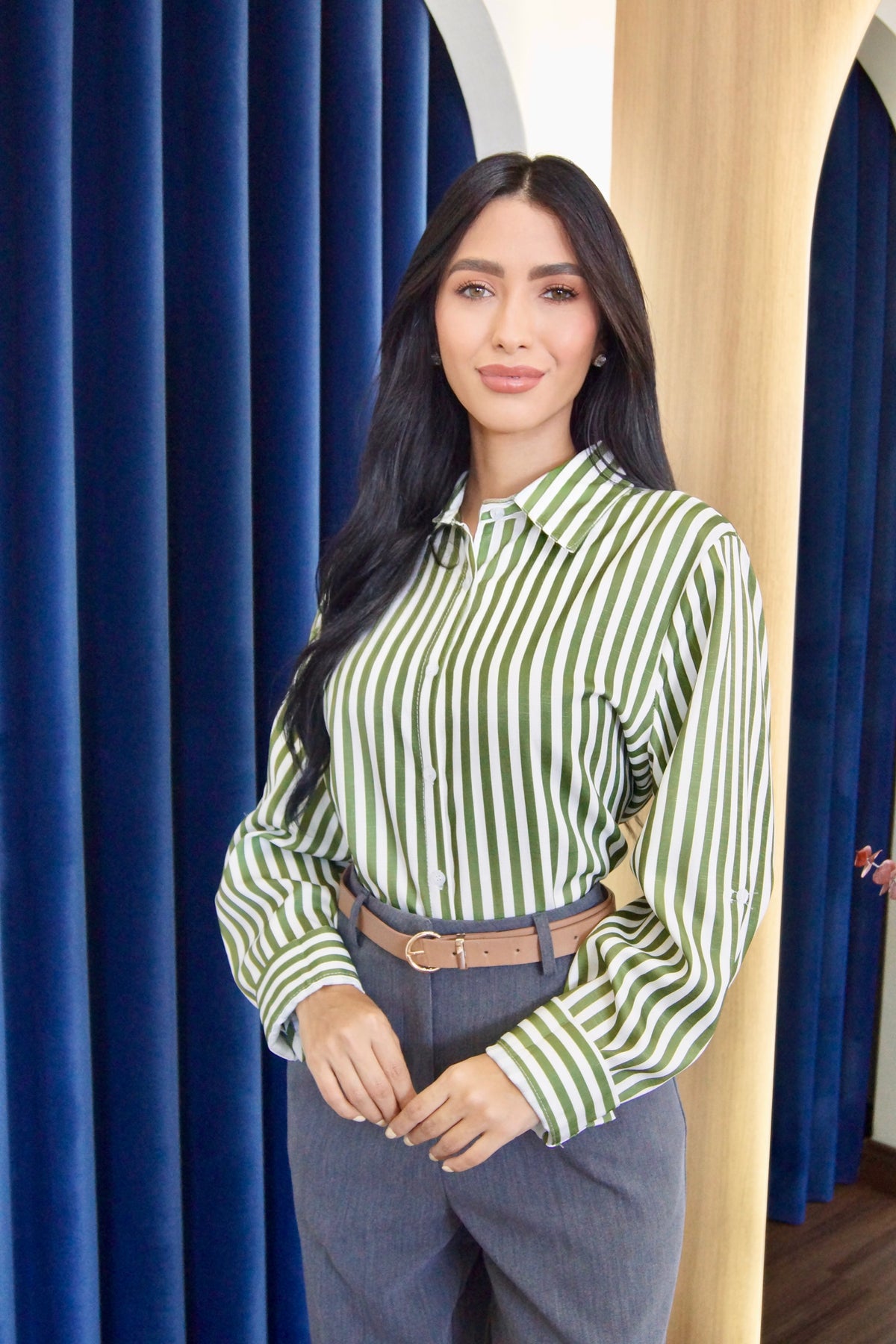 ClassicStripeButtonShirt1225-025