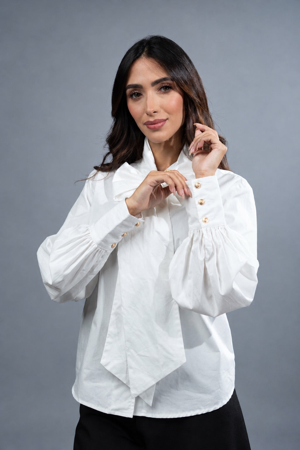 Covenant Front-Tie Blouse - Blanca 4