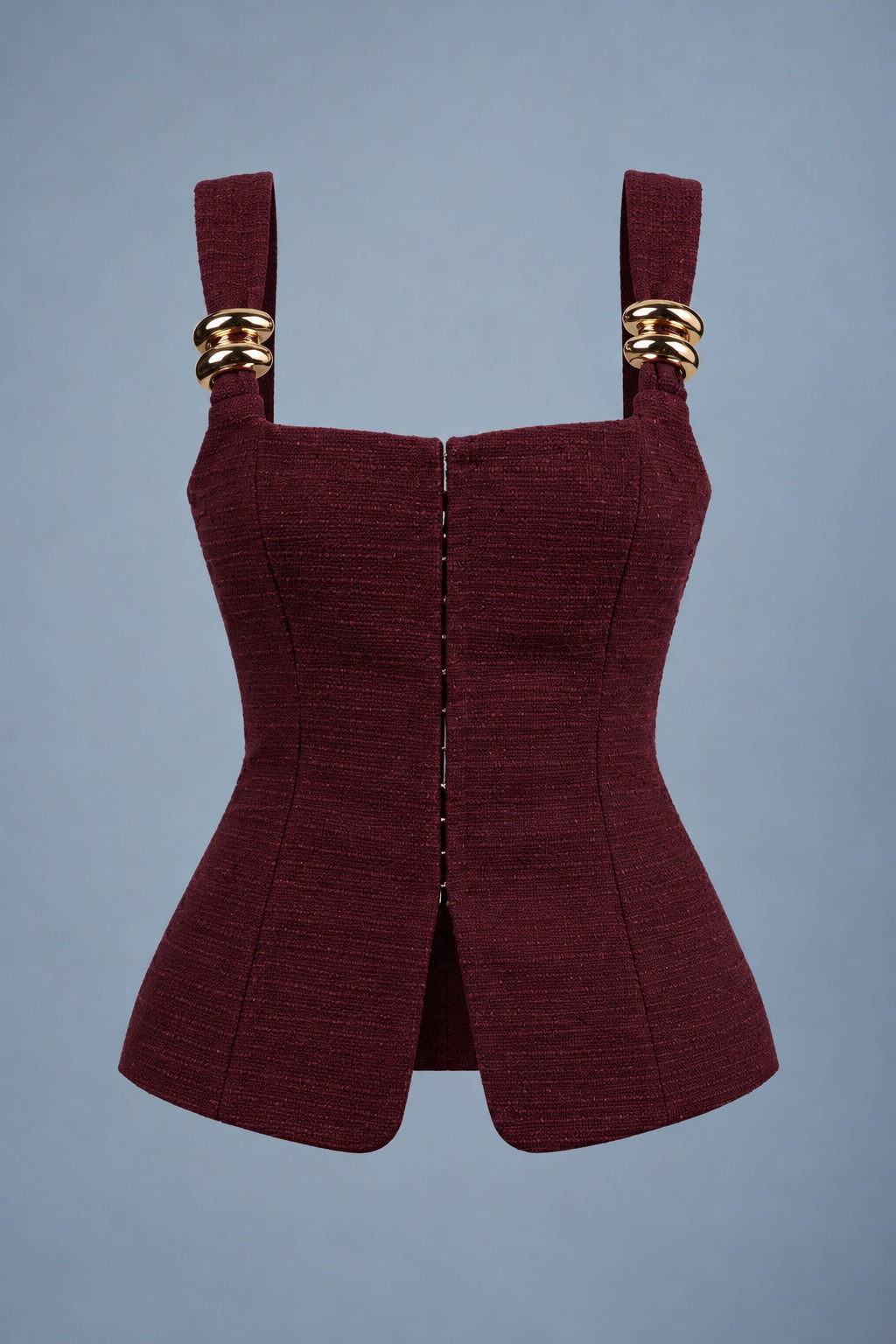 Crowned Tweed Corset Top 2