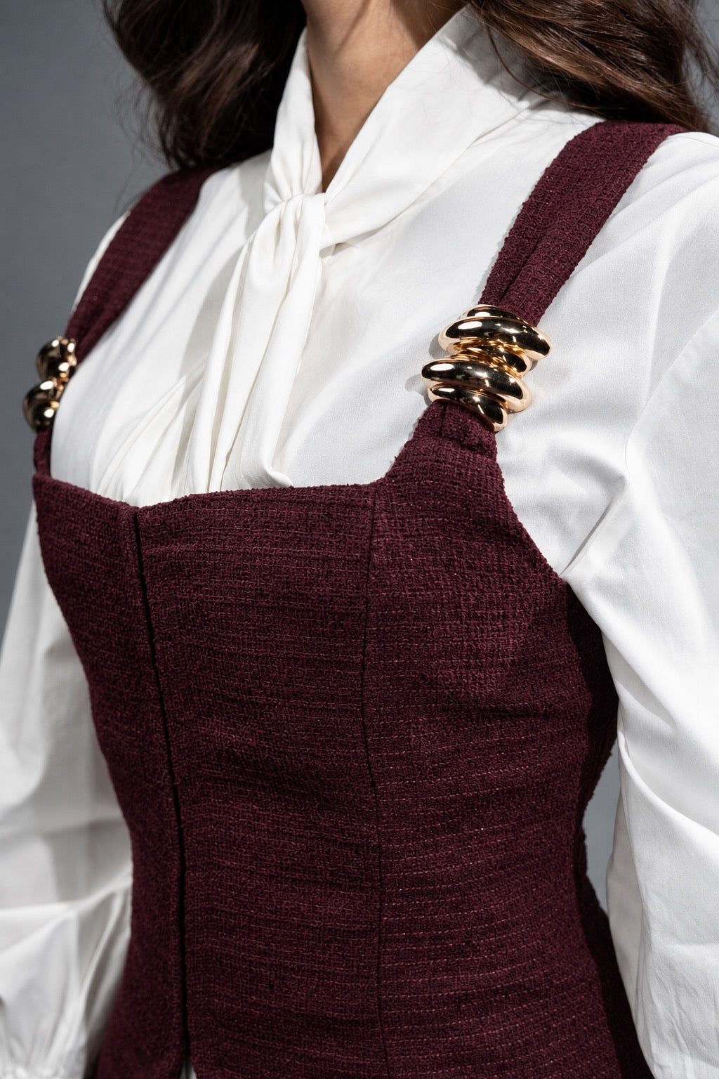 Crowned Tweed Corset Top 3