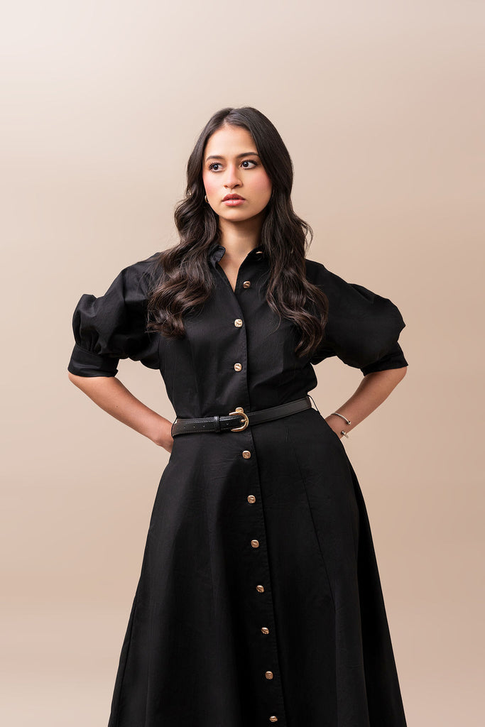 Black Belted Dress