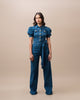 Denim Belted Jumpsuit