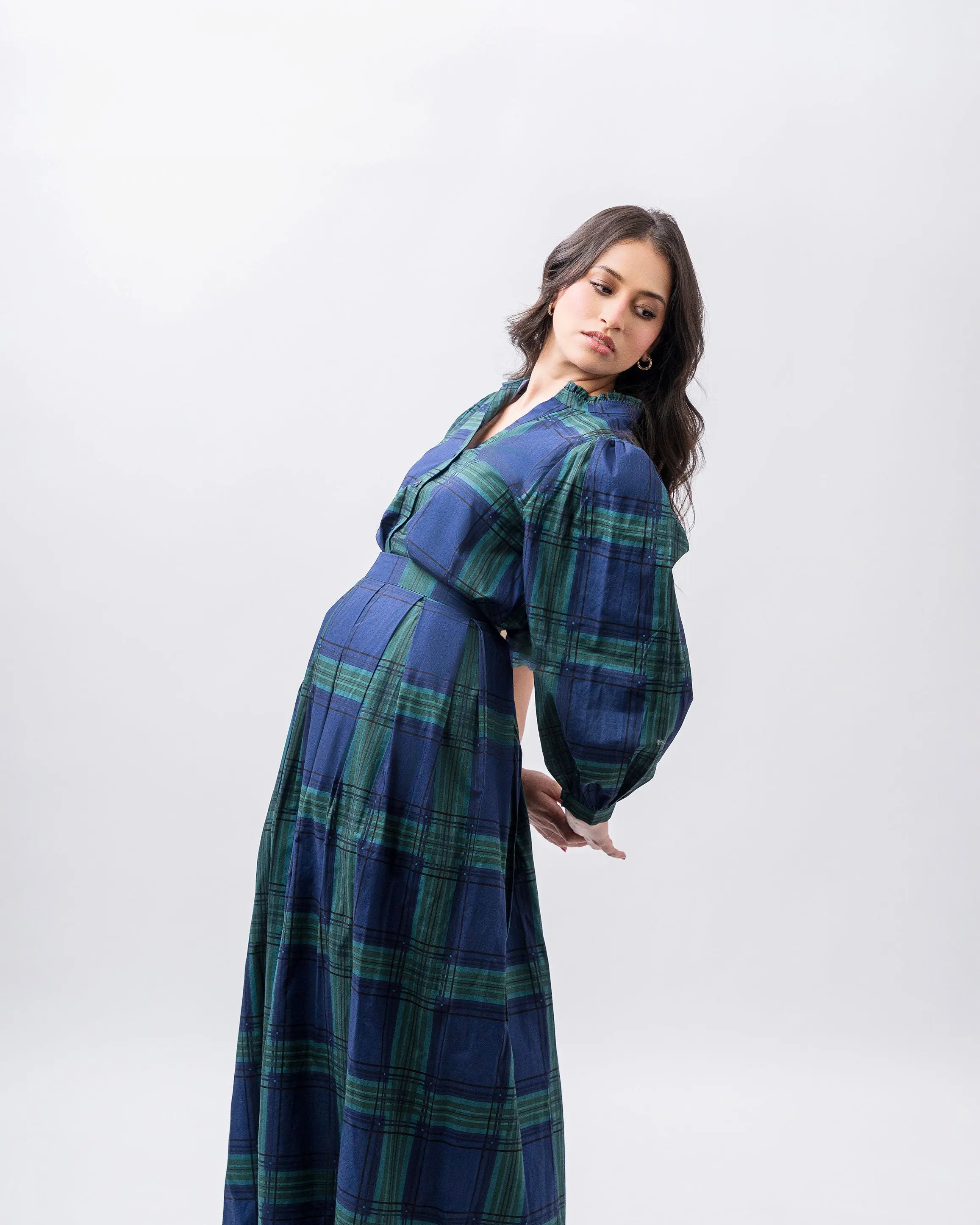 Maxi skirt plaid Fine Modesty  Fine Modesty