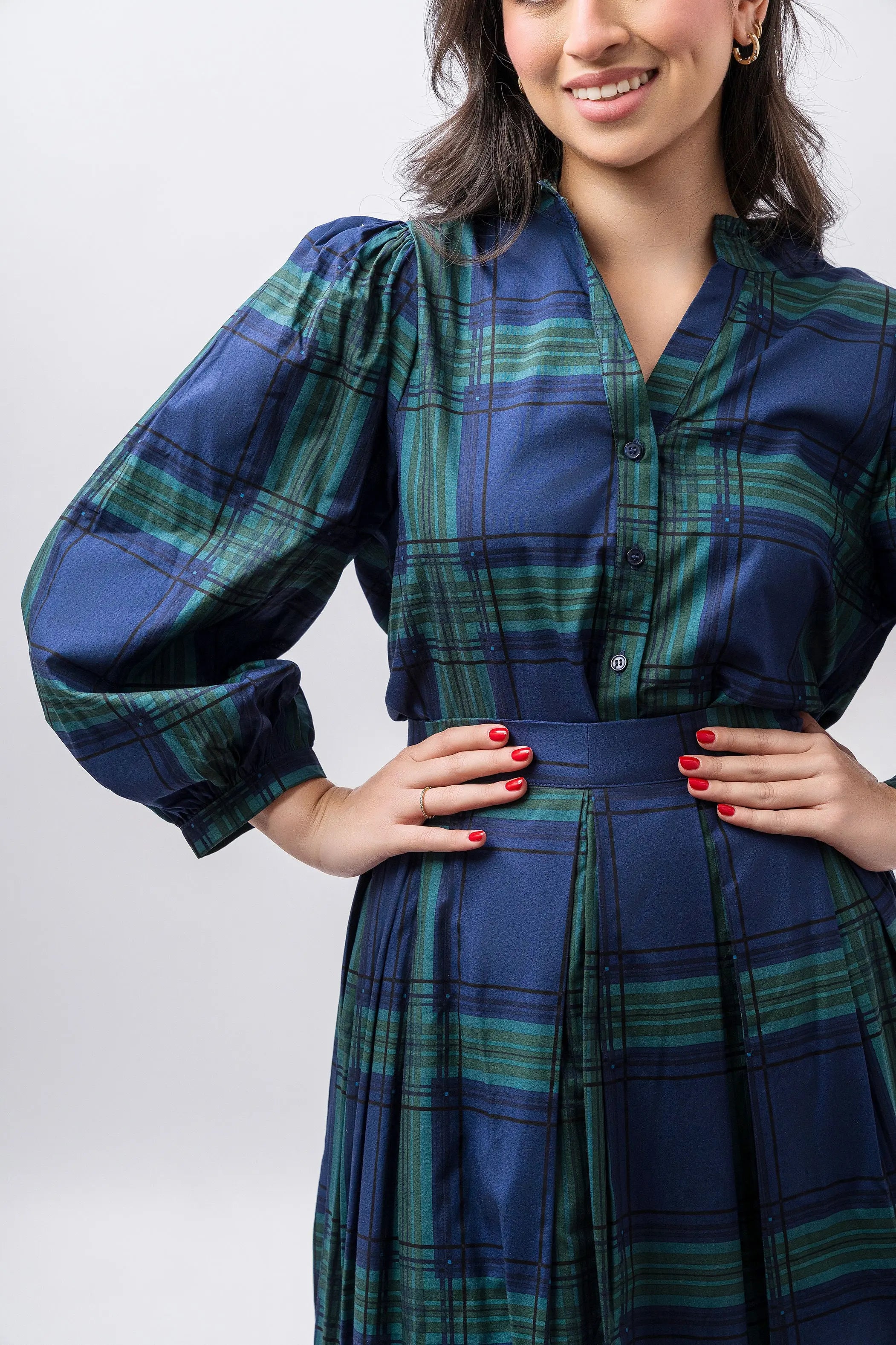 Maxi skirt plaid Fine Modesty  Fine Modesty
