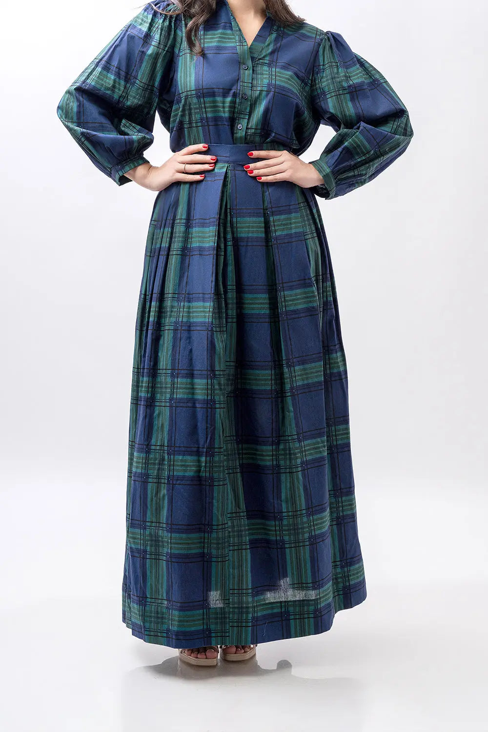 Maxi skirt plaid Fine Modesty  Fine Modesty