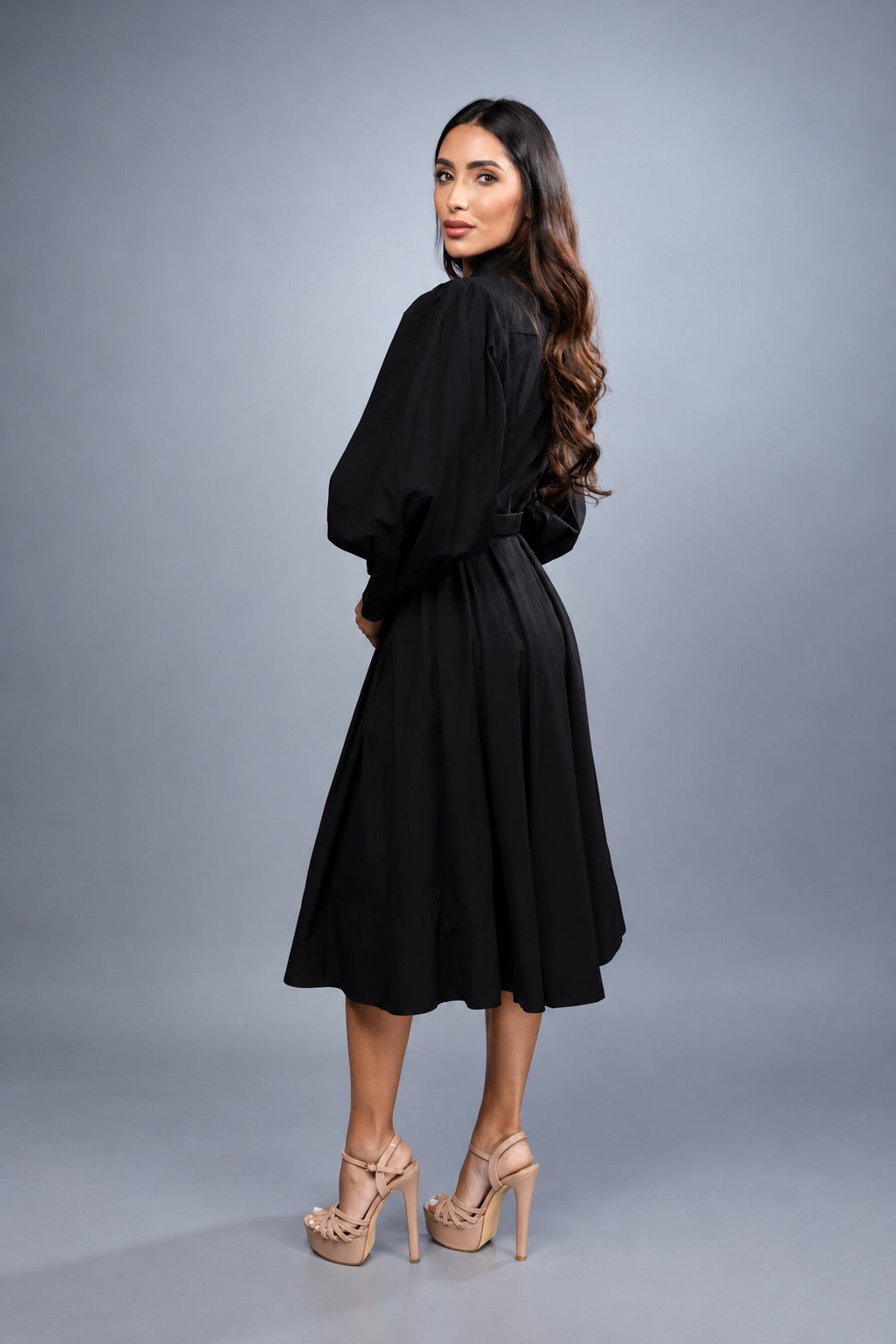 Dawn Puff Sleeve Midi Dress 5