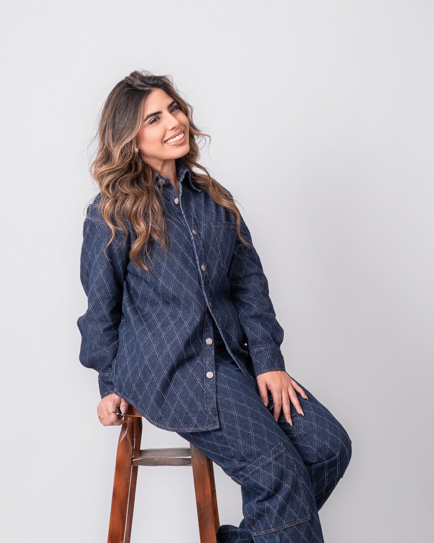 Diamond Denim Jacket 1