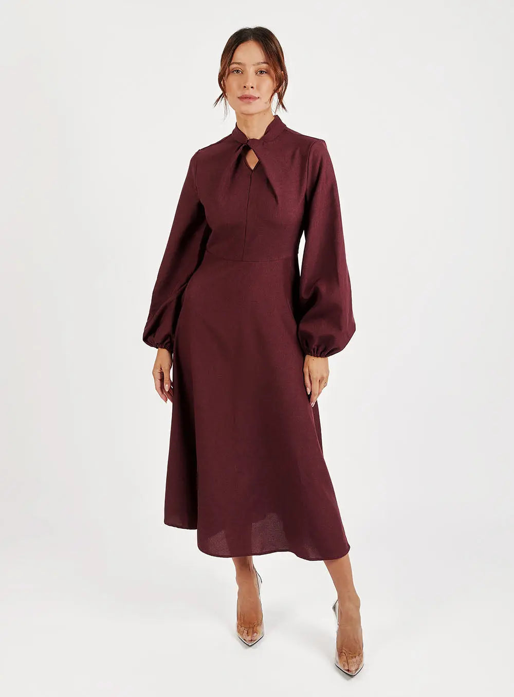 Keyhole Midi Dress Fine Modesty  Fine Modesty