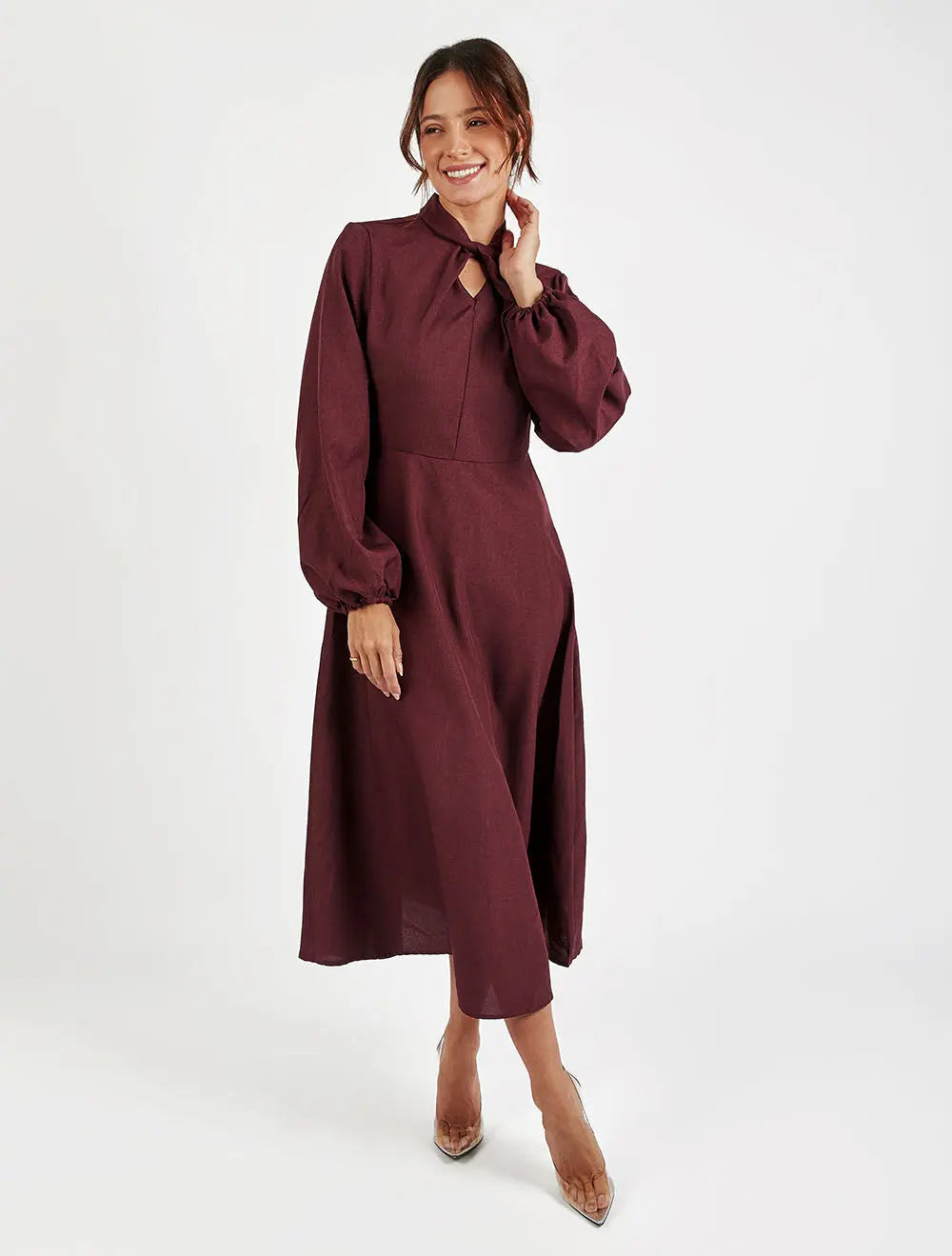 Keyhole Midi Dress Fine Modesty  Fine Modesty