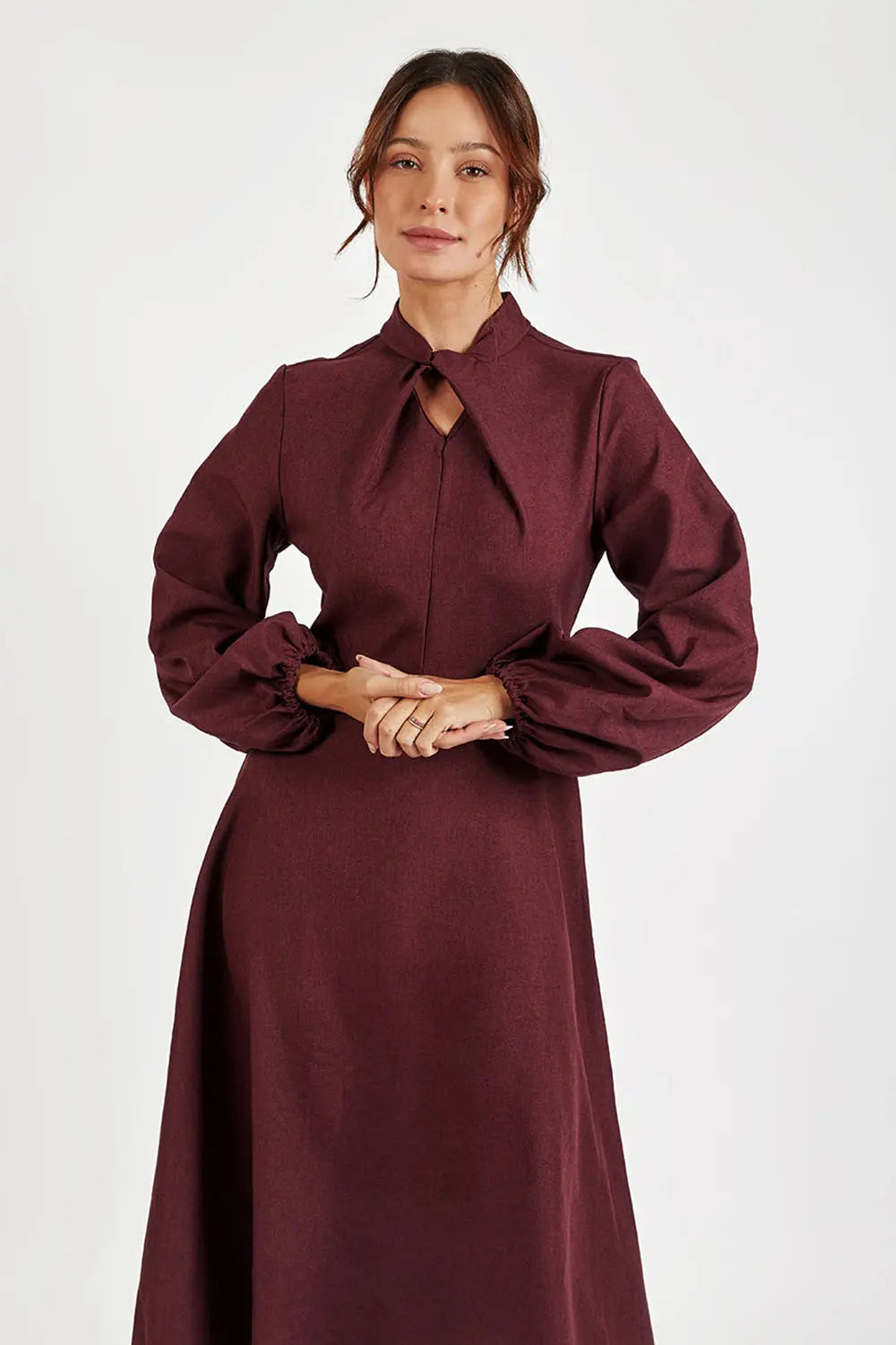 Keyhole Midi Dress Fine Modesty  Fine Modesty