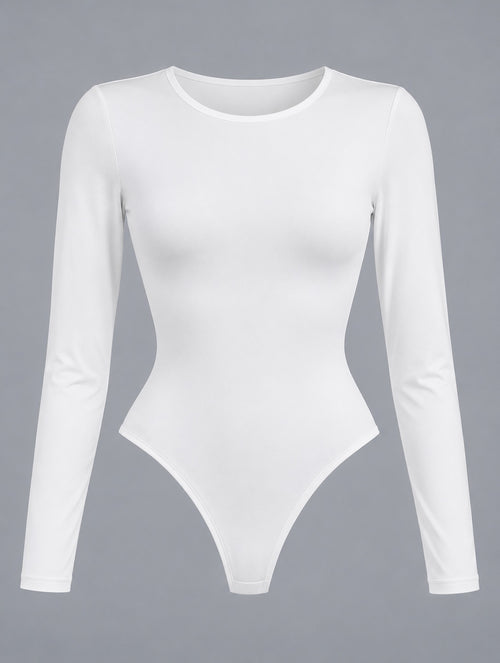 Foundation Crewneck Bodysuit - Marfil 1
