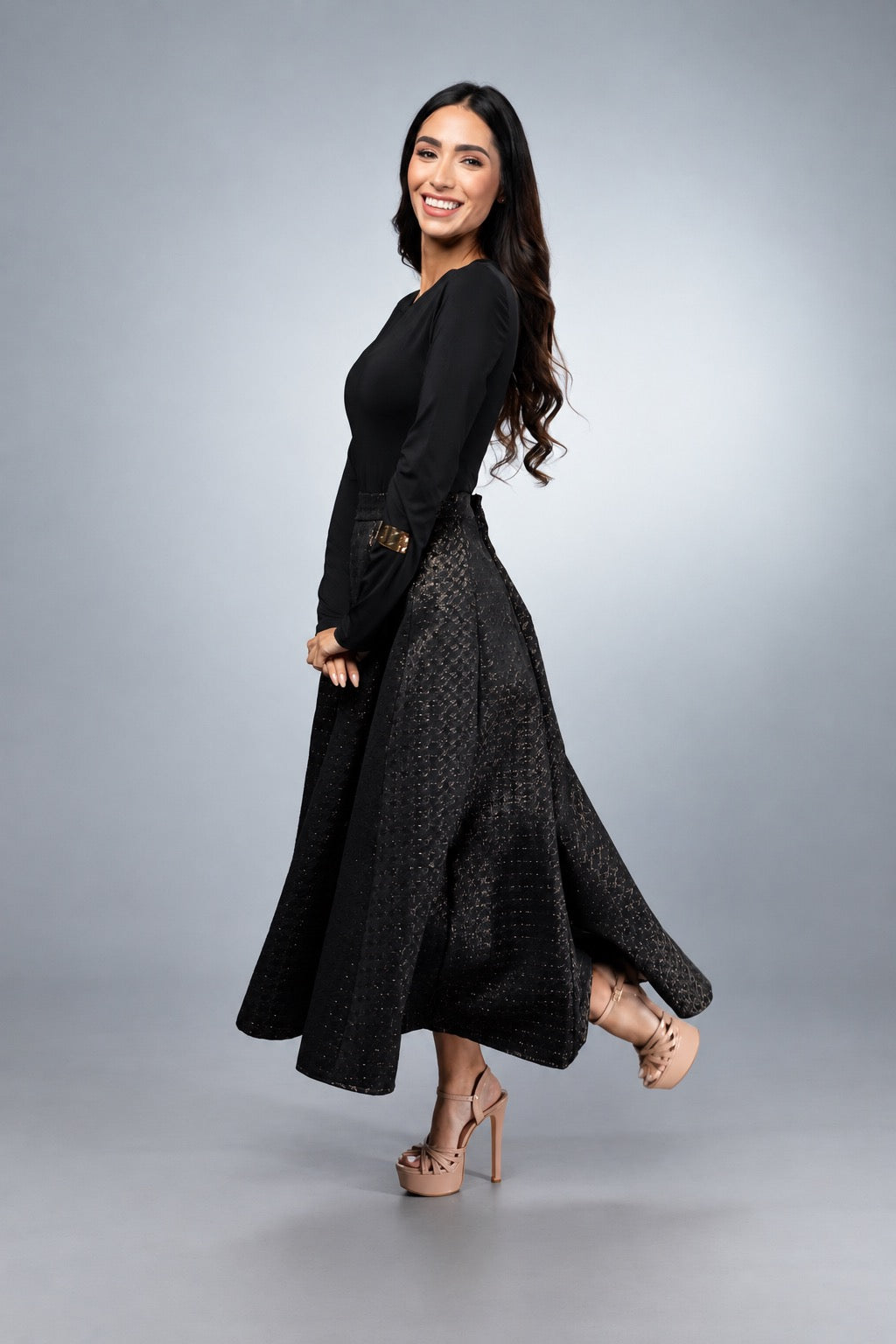 Glory Metallic Circle Skirt 2