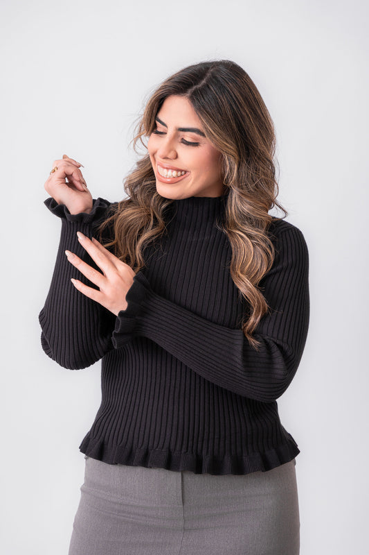 High Neck Blouse 1