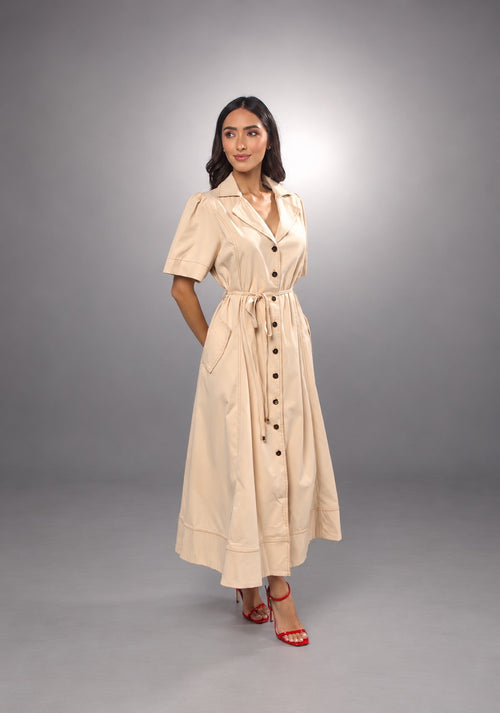 Mercy Tie-Waist Shirt Dress 4