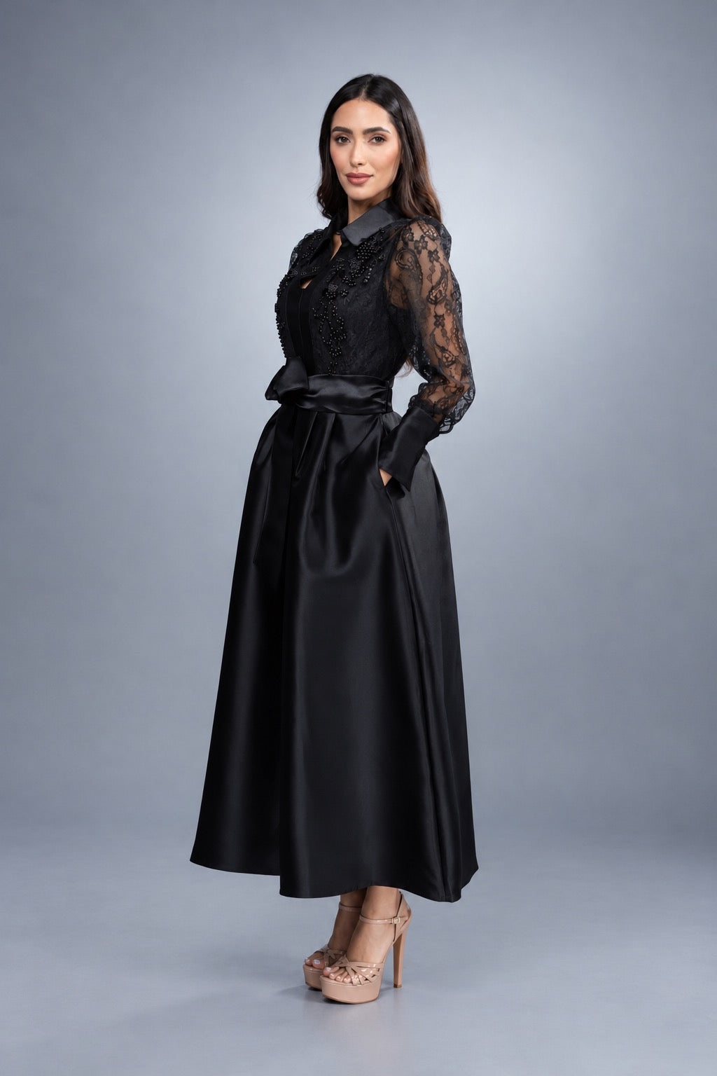 Midnight Grace Lace Dress 2