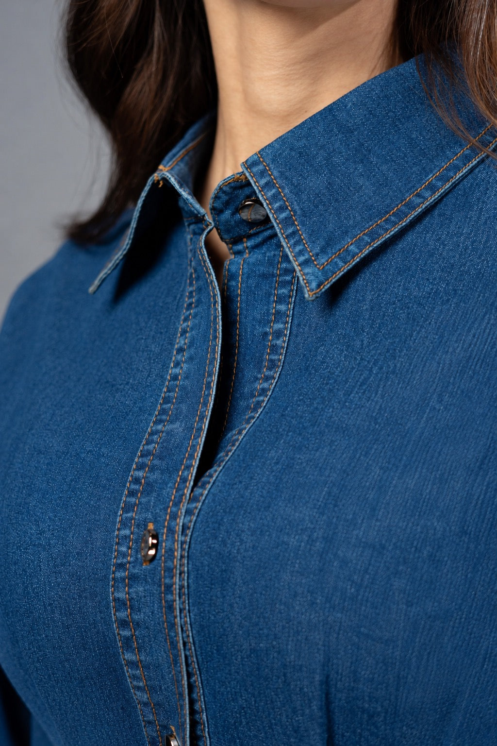 Renewed Denim Shirt Dress 5