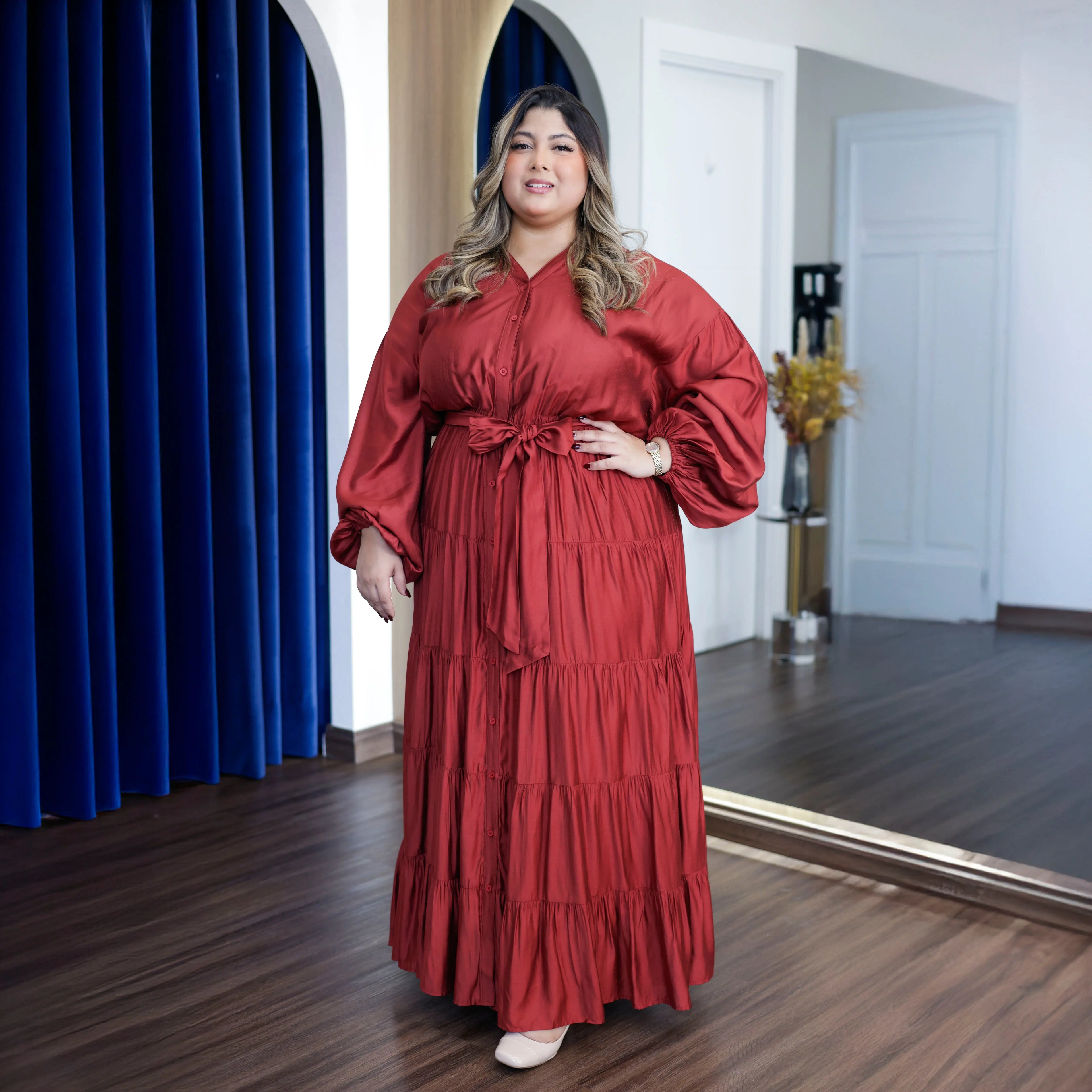 Romantic Maxi With Tie Waist 1