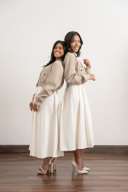 StructuredMidiSkirtWithPleatsGroup12