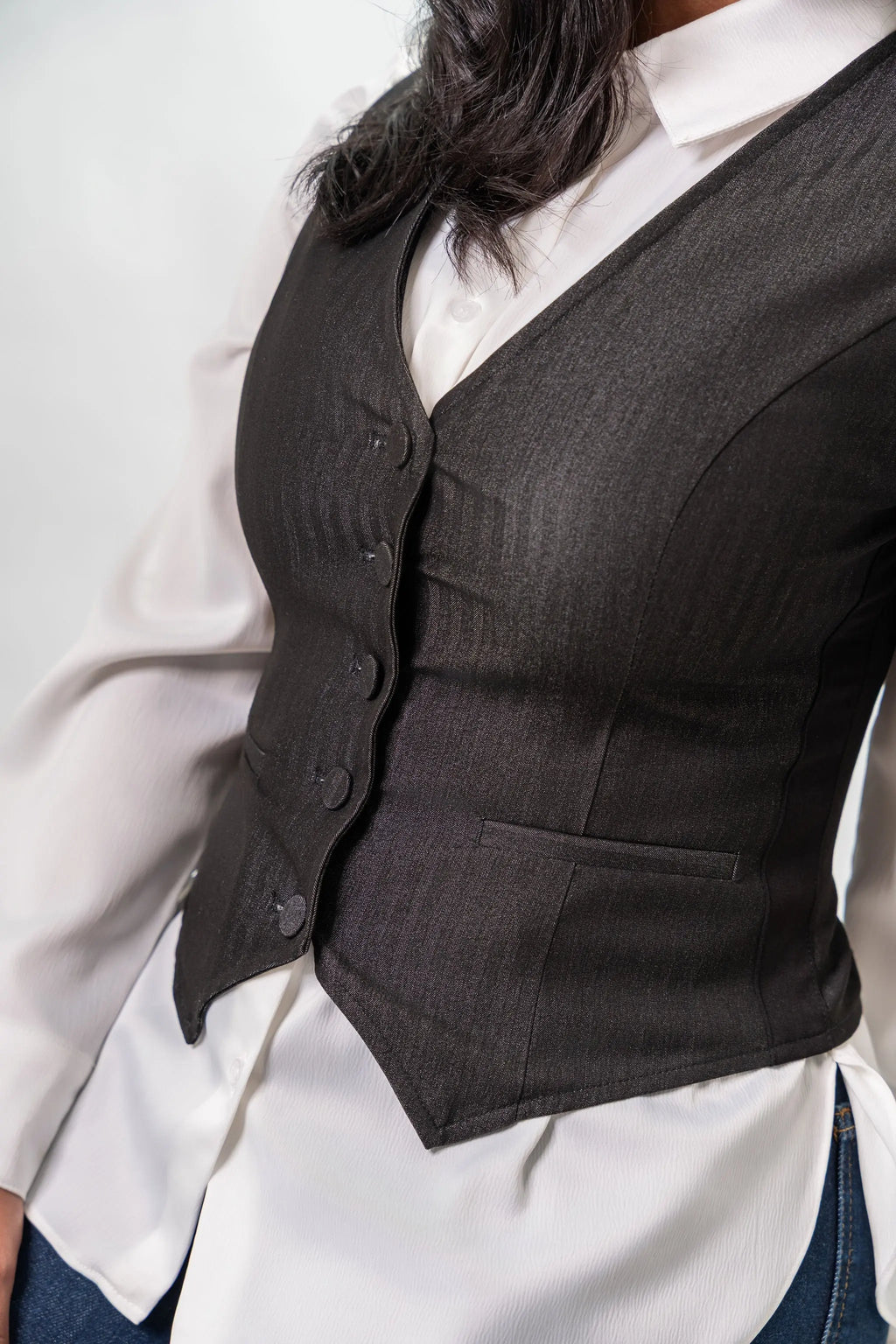 TAILORED BLACK VEST 3