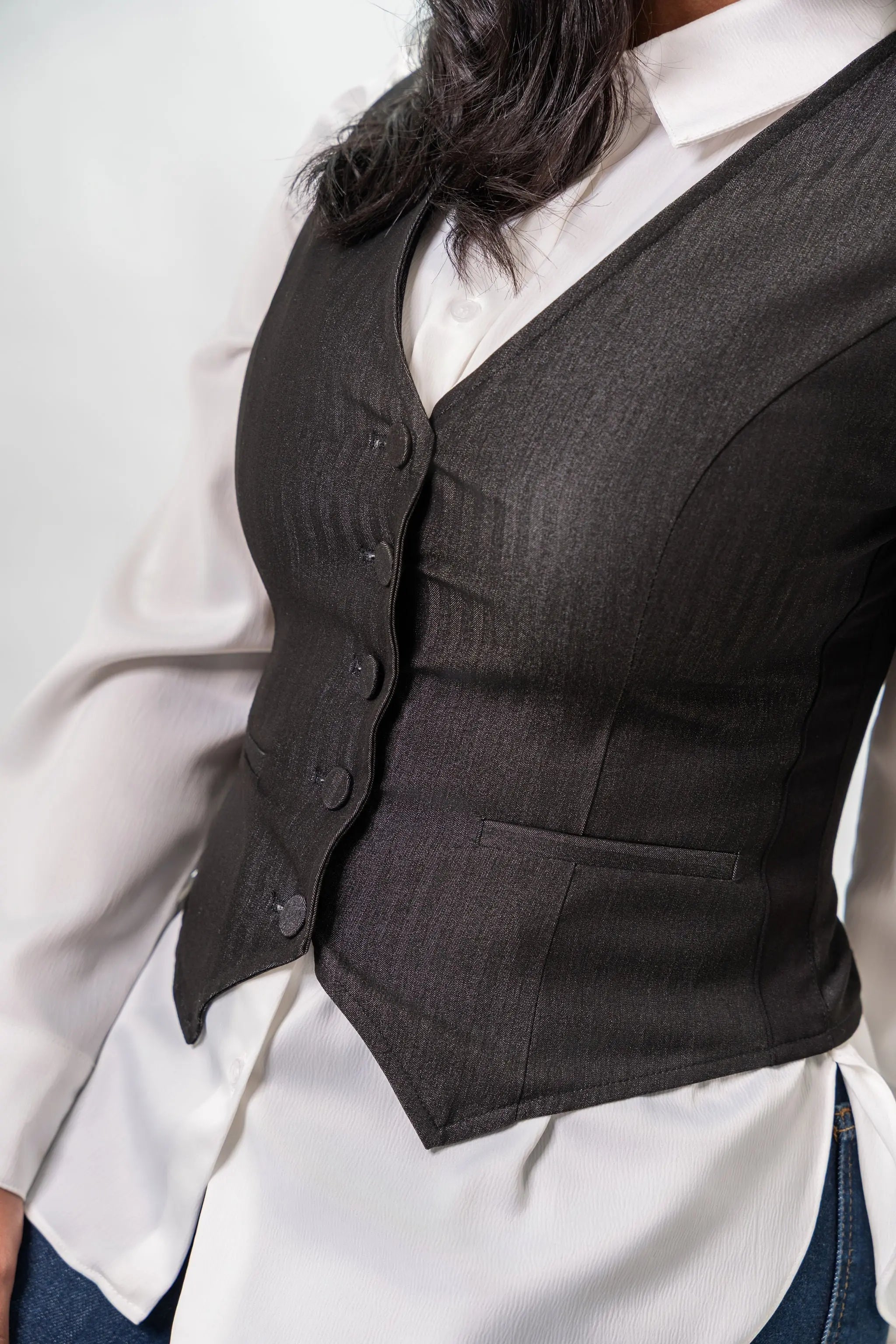 TAILORED BLACK VEST 3