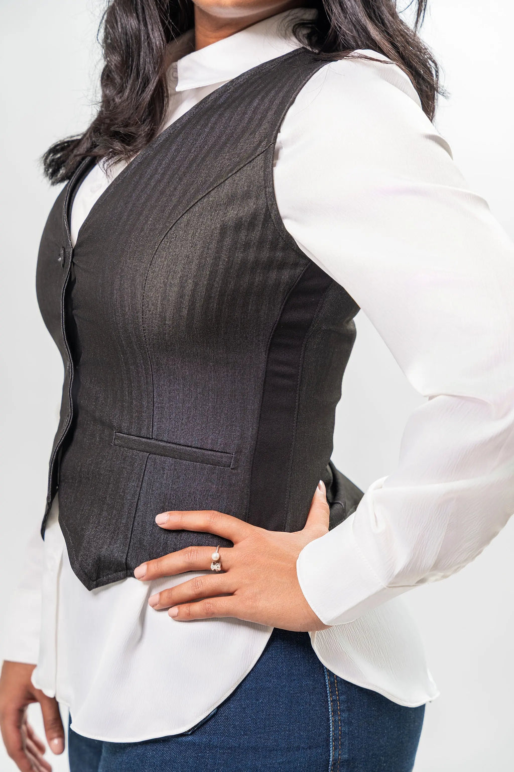 TAILORED BLACK VEST 5