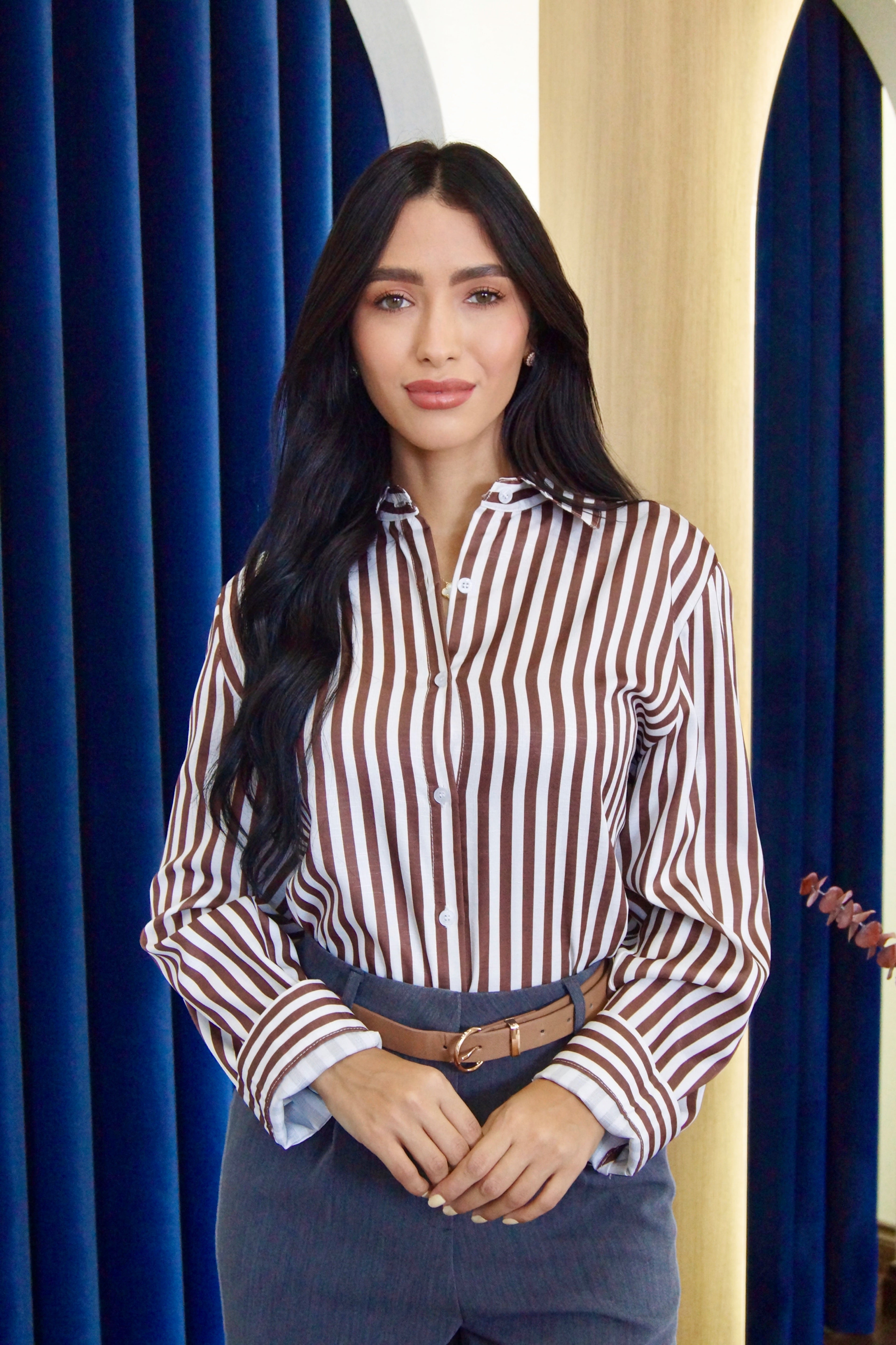 TimelessStripeCottonShirt1225-037