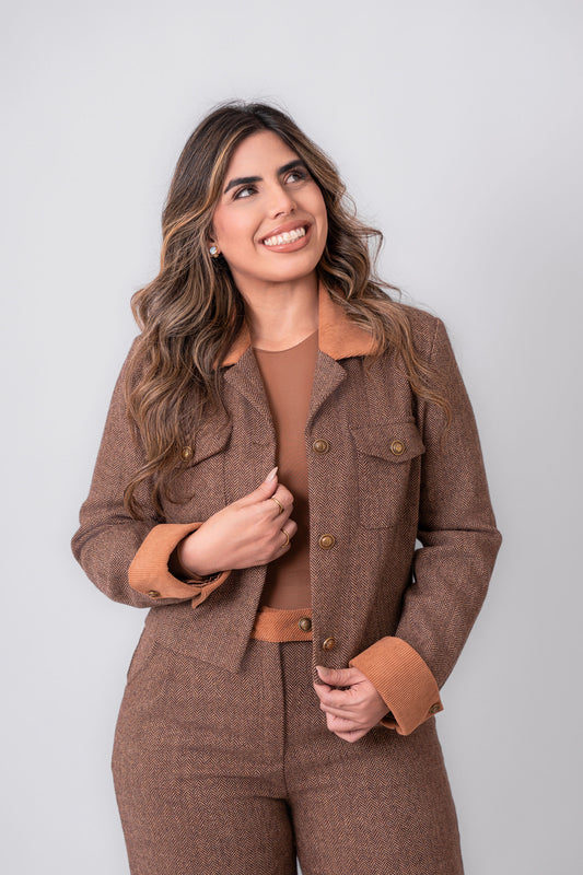 Tweed Statement Jacket Pants 1