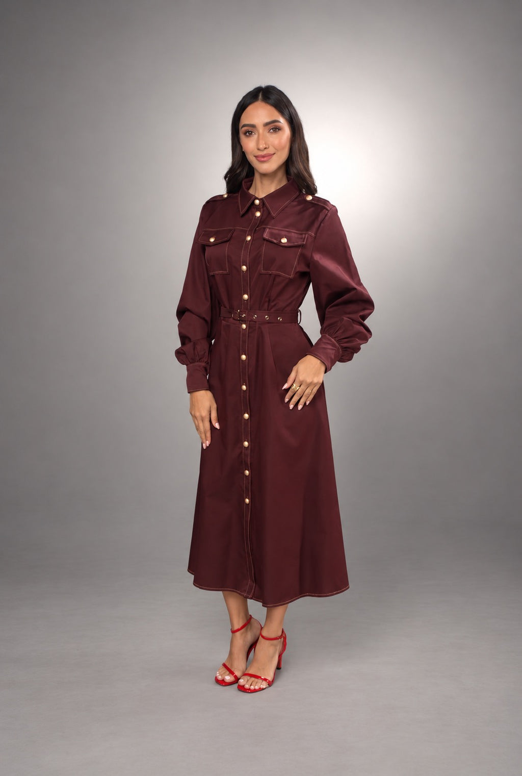 Wisdom Belted Shirt Dress 3