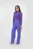 Button Pant Royal Blue