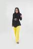 Wide Leg Trousers pant M Yellow