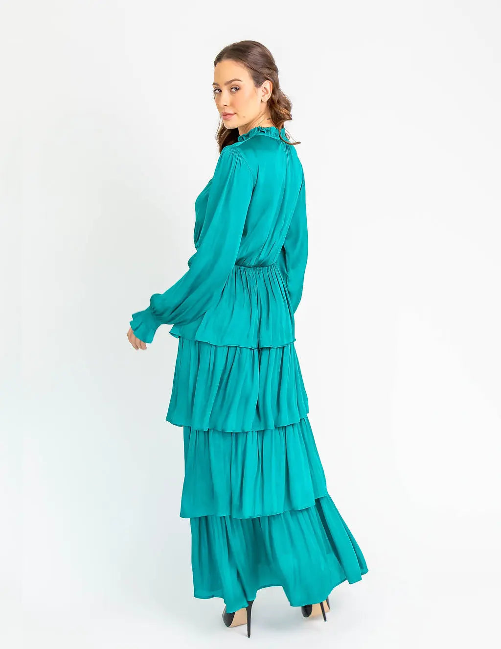 Tiered Maxi Dress Golden Bronze