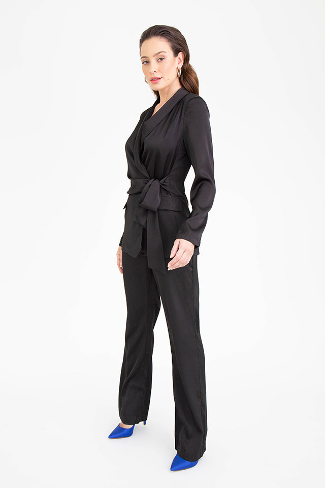 Satin High Rise Pant